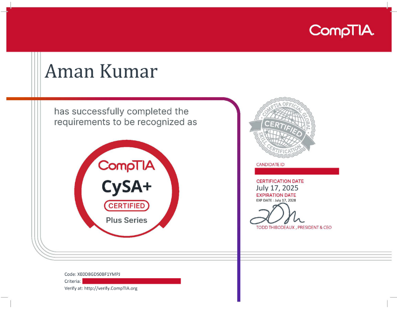 Comptia CySA+