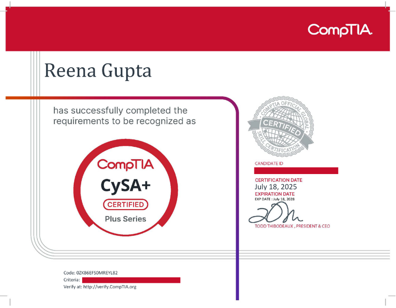 Comptia CySA+