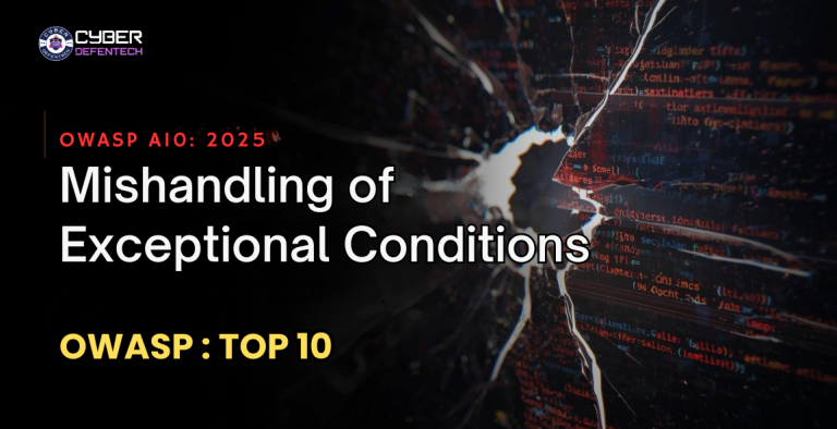 OWASP A10:2025 – Mishandling of Exceptional Conditions