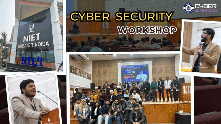 Cybersecurity Workshop at NIET by Cyber Defentech !