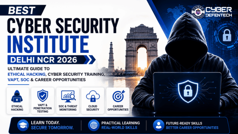 Best Cyber Security Institute Delhi NCR 2026 – Ultimate Guide to Ethical Hacking, Cyber Security Training, VAPT, SOC & Career Opportunities
