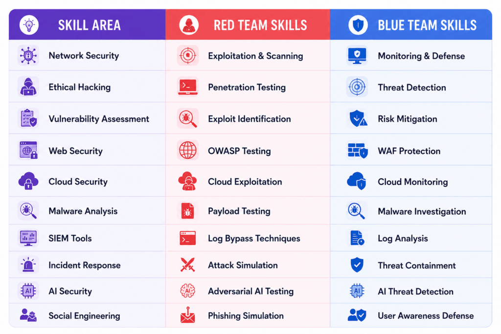 Red Team vs Blue Team Careers in 2026