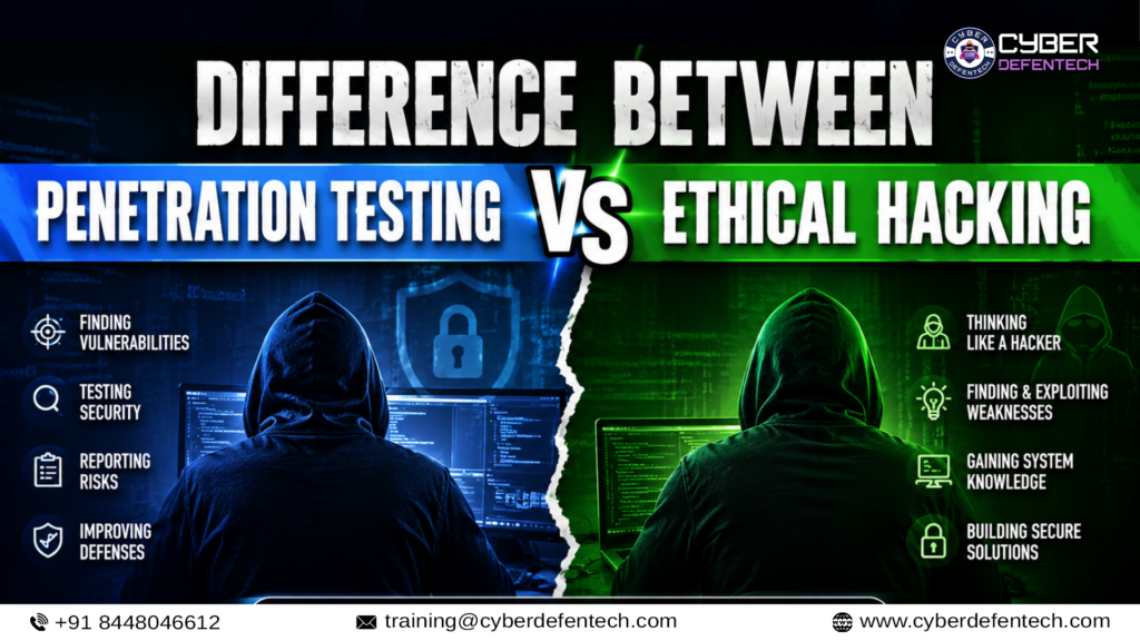 Ethical Hacking vs Penetration Testing