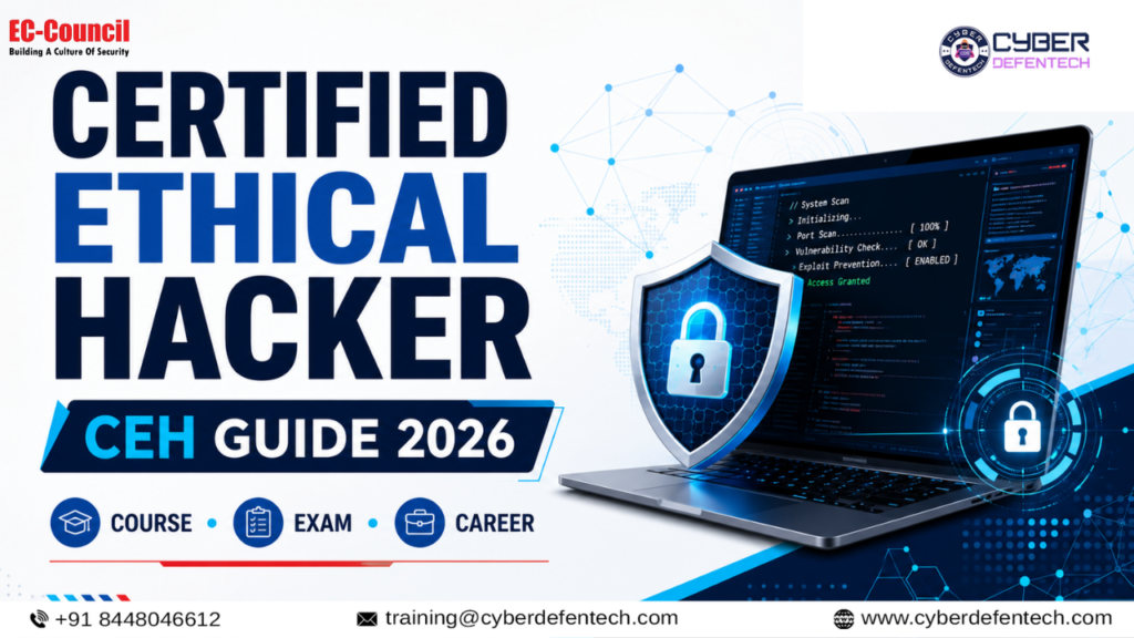 Certified Ethical Hacker CEH Complete Guide 2026 with EC-Council Logo