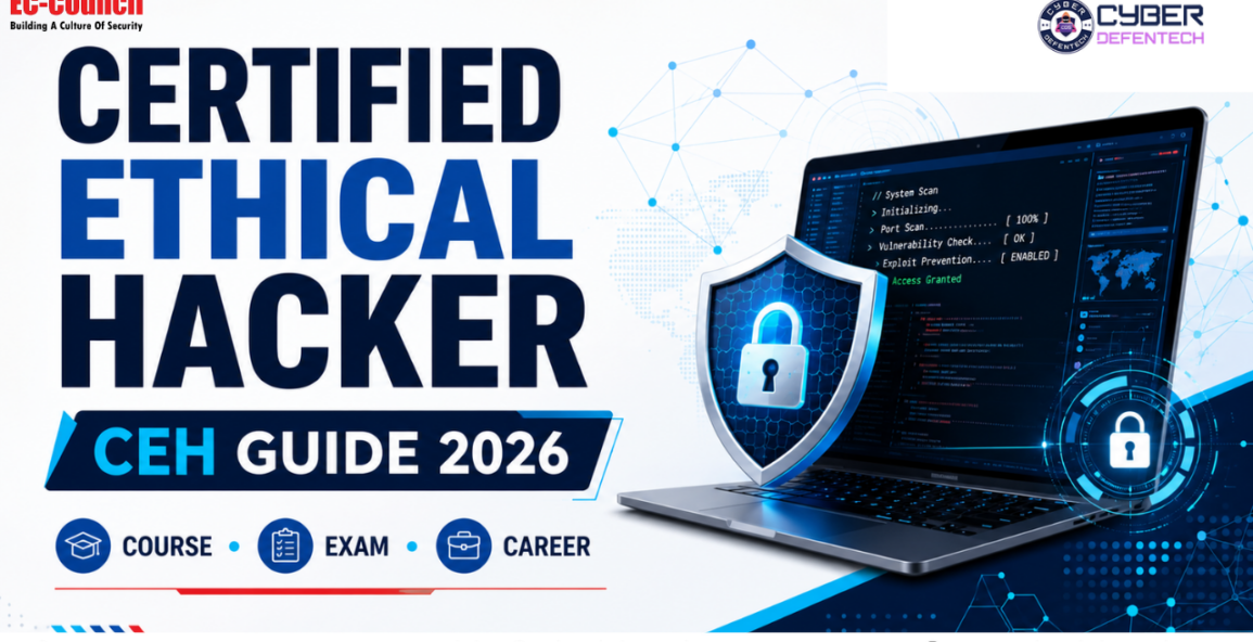 Certified Ethical Hacker CEH Complete Guide 2026 with EC-Council Logo