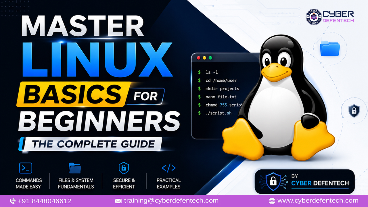 Master Linux Basics for Beginners: Complete Guide 2026 | Cyber Defentech